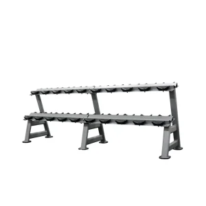 ชั้นวางพร้อมดัมเบล R102 แบบ 10 คู่ สีเทา Dumbbell Rack 10 Pairs ดัมเบล Fix Dumbbell