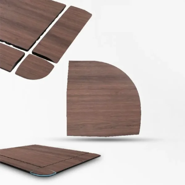 ที่กันขอบเก็บมุม แผ่นยางปูพื้นลายไม้ กันกระแทก Rubber Tiles Luxury Premium W1