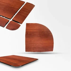 ที่กันขอบเก็บมุม แผ่นยางปูพื้นลายไม้ กันกระแทก Rubber Tiles Luxury Premium W3
