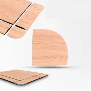 ที่กันขอบเก็บมุม แผ่นยางปูพื้นลายไม้ กันกระแทก Rubber Tiles Luxury Premium W4