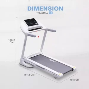 ลู่วิ่งไฟฟ้า S3 มอเตอร์ Brushless ปรับชัน 15 ระดับ รองรับ Zwift 1