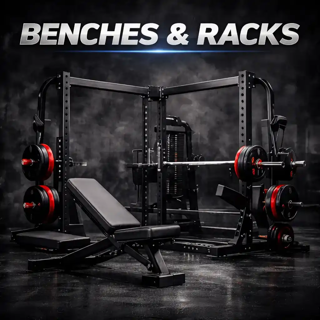 Single Rack Bench ม้านั่งพร้อมแร็ค แบบรวมในเครื่องเดียว | Benches & Racks สำหรับฟิตเนสและ ...