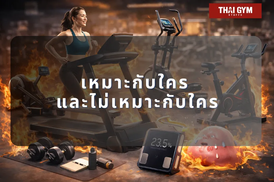 เครื่องออกกำลังกาย ลดน้ำหนัก เหมาะกับใคร และไม่เหมาะกับใคร
