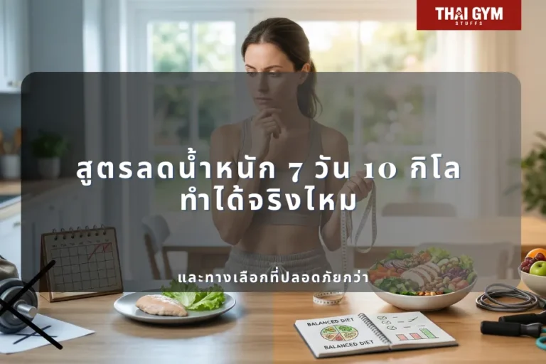 สูตรลดน้ําหนัก 7 วัน 10 กิโล ทำได้จริงไหม และทางเลือกที่ปลอดภัยกว่า