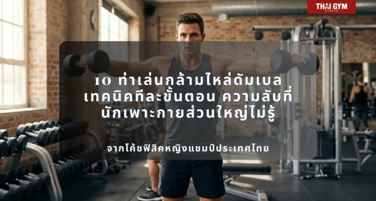 10 ท่าเล่นกล้ามไหล่ดัมเบล ฉบับสมบูรณ์ที่สุดในภาษาไทย กายวิภาค วิทยาศาสตร์ เทคนิคทีละขั้นตอน ความลับที่นักเพาะกายส่วนใหญ่ไม่รู้ และโปรแกรมครบจบในบทความเดียว จากโค้ชฟิสิคหญิงแชมป์ประเทศไทย