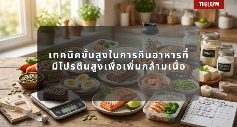 เทคนิคขั้นสูงในการกินอาหารที่มีโปรตีนสูงเพื่อเพิ่มกล้ามเนื้อ