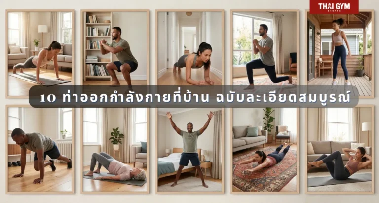 10 ท่าออกกำลังกายที่บ้าน ฉบับละเอียดสมบูรณ์