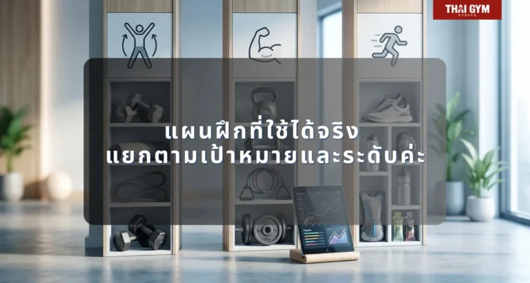 แผนฝึกที่ใช้ได้จริง แยกตามเป้าหมายและระดับค่ะ