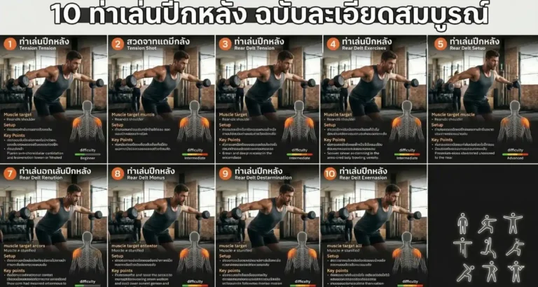 10 ท่าเล่นปีกหลัง ฉบับละเอียดสมบูรณ์ค่ะ