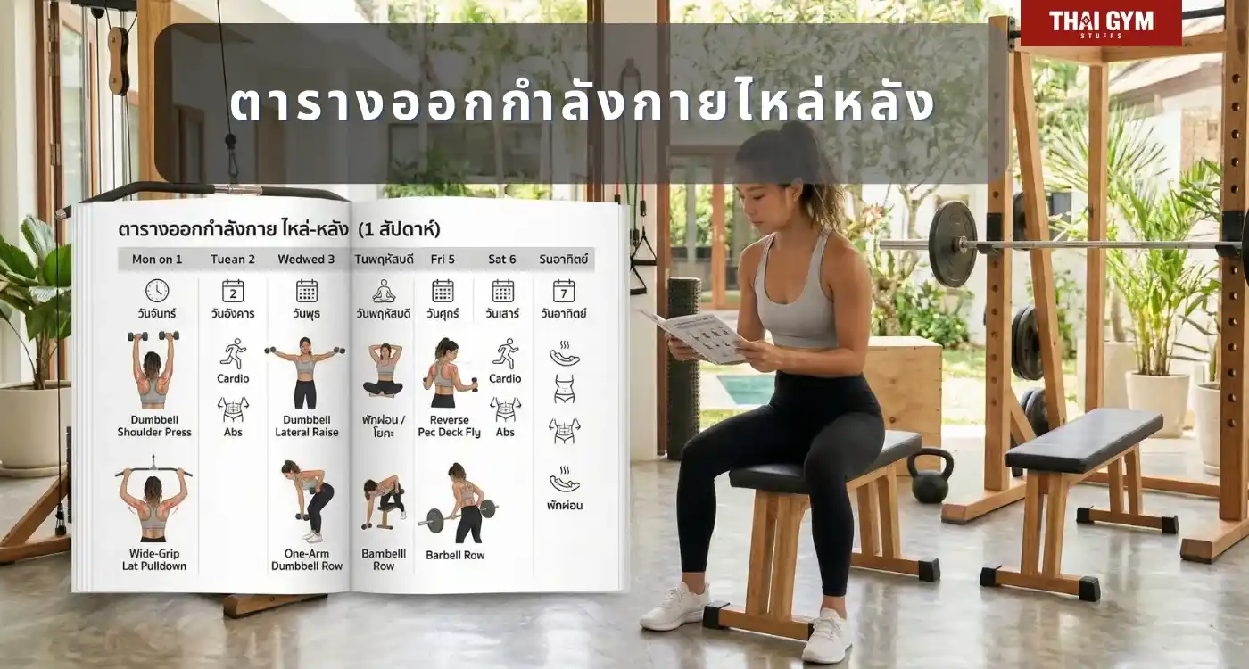 ตารางออกกำลังกายไหล่หลัง