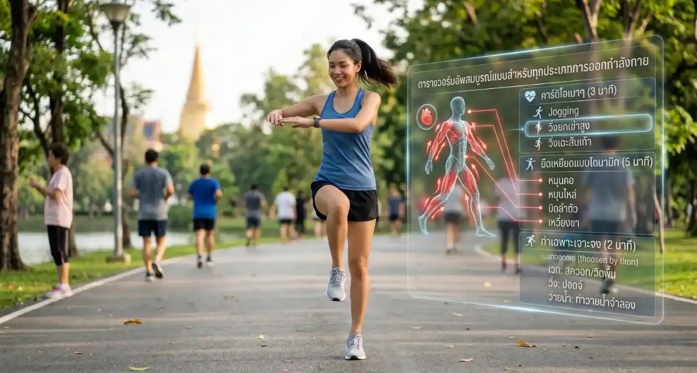 ตารางวอร์มอัพสมบูรณ์สำหรับทุกประเภทการออกกำลังกาย