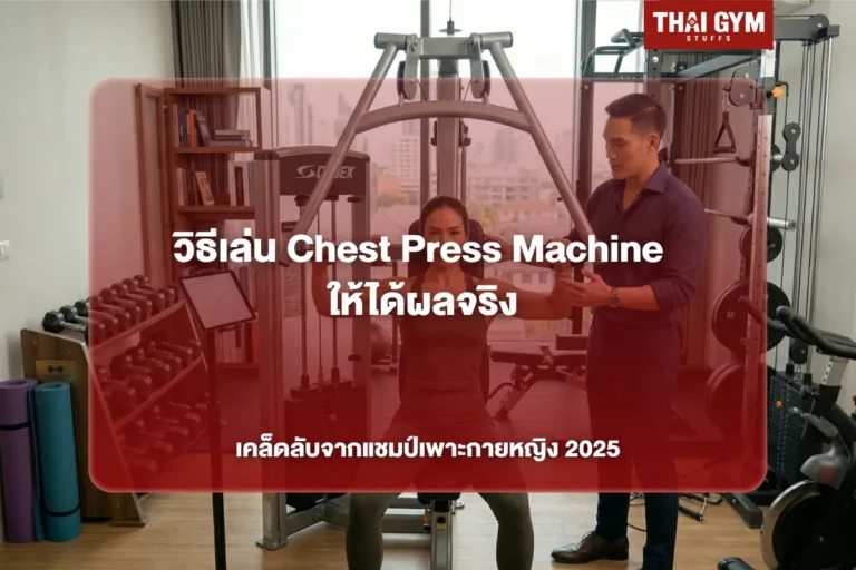 วิธีเล่น Chest Press Machine ให้ได้ผลจริง เคล็ดลับจากแชมป์เพาะกายหญิง 2025