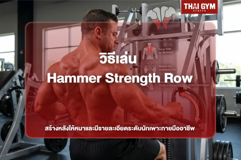 วิธีเล่น Hammer Strength Row สร้างหลังให้หนาและมีรายละเอียดระดับนักเพาะกายมืออาชีพ
