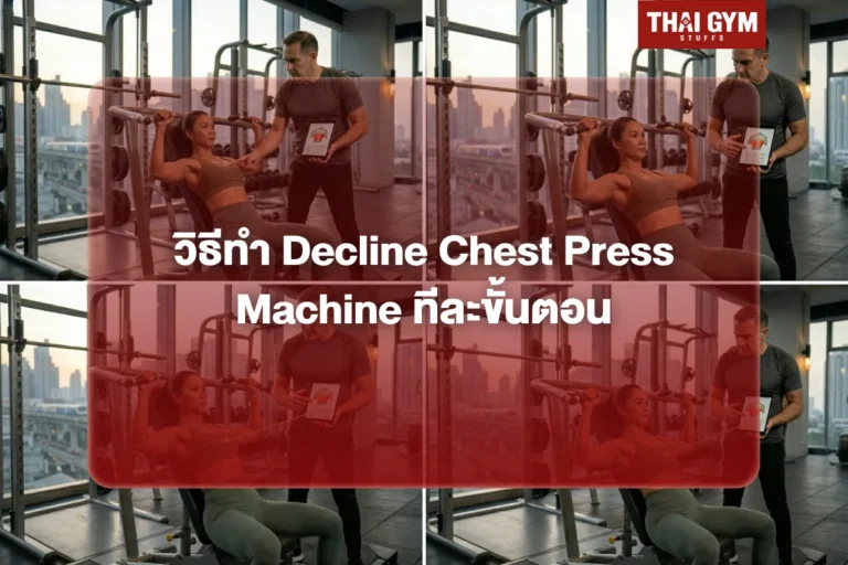 วิธีทำ Decline Chest Press Machine ทีละขั้นตอน