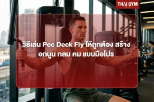 วิธีเล่น Pec Deck Fly ให้ถูกต้อง สร้างอกนูน กลม คม แบบมือโปร