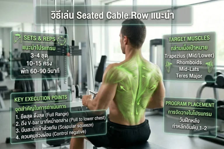 8 วิธีเล่น Seated Cable Row