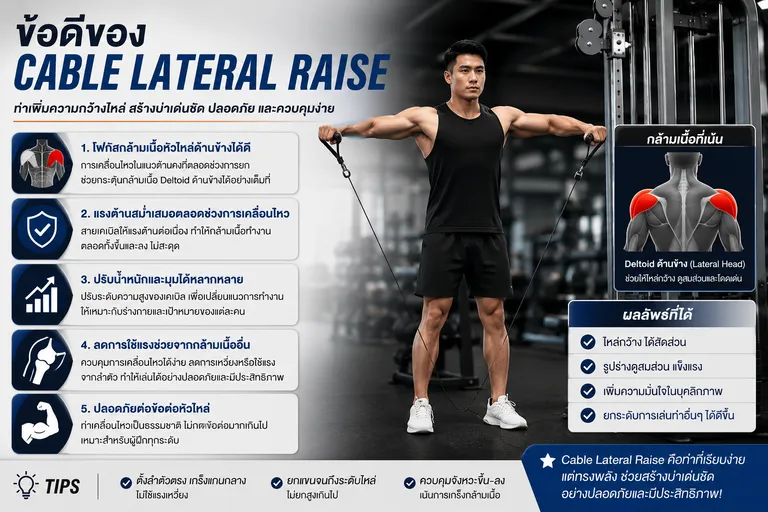 ข้อดีของ Cable Lateral Raise