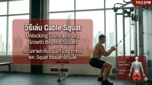 วิธีเล่น Cable Squat สร้างขาและก้นในมุมที่ Leg Press และ Squat ธรรมดาให้ไม่ได้