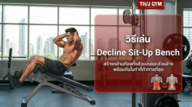 วิธีเล่น Decline Sit-Up Bench สร้างกล้ามท้องทั้งส่วนบนและส่วนล่างพร้อมกันในท่าที่ท้าทายที่สุด