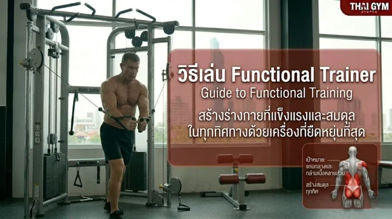 วิธีเล่น Functional Trainer สร้างร่างกายที่แข็งแรงและสมดุลในทุกทิศทางด้วยเครื่องที่ยืดหยุ่นที่สุดในยิม