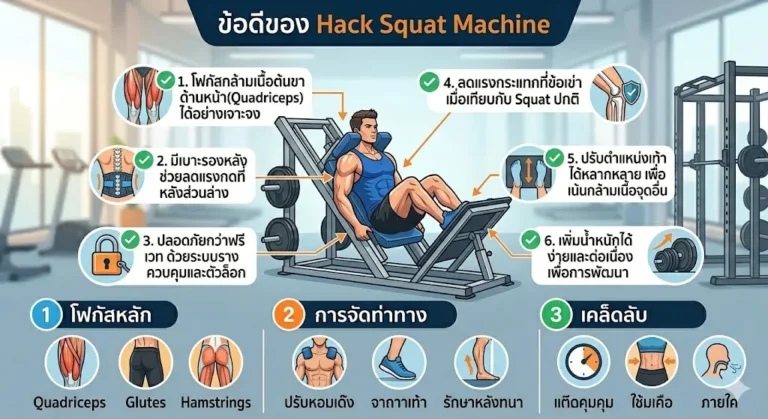 ข้อดีของ Hack Squat Machine