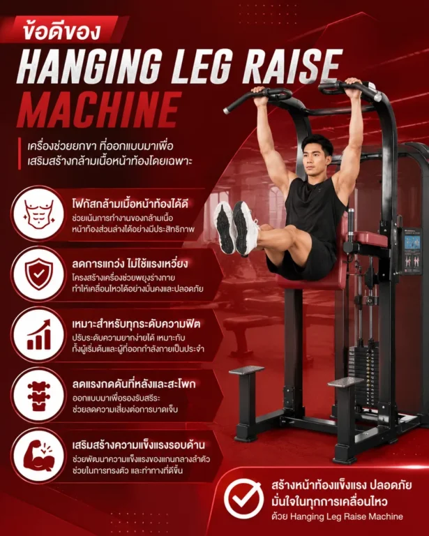 ข้อดีของ Hanging Leg Raise Machine