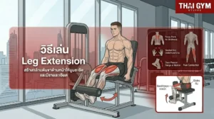วิธีเล่น Leg Extension สร้างกล้ามต้นขาด้านหน้าให้นูนชัดและมีรายละเอียด