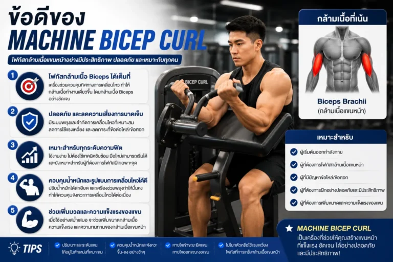 ข้อดีของ Machine Bicep Curl