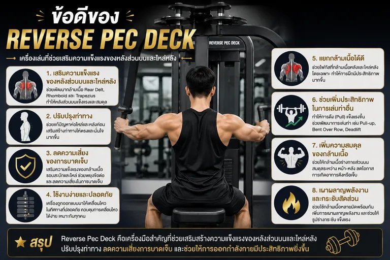 ข้อดีของ Reverse Pec Deck