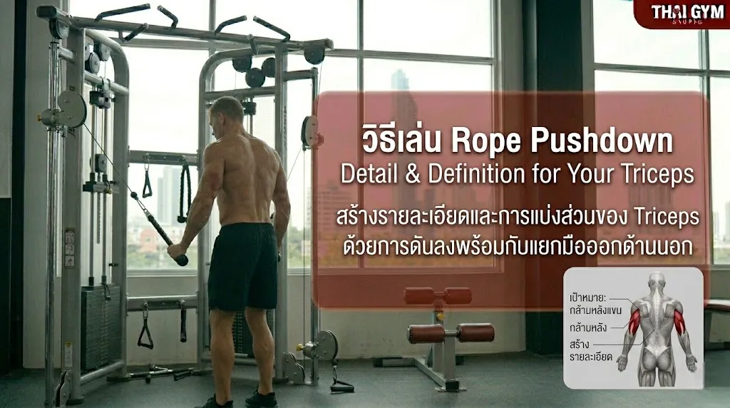 วิธีเล่น Rope Pushdown สร้างรายละเอียดและการ | Thaigymstuffs