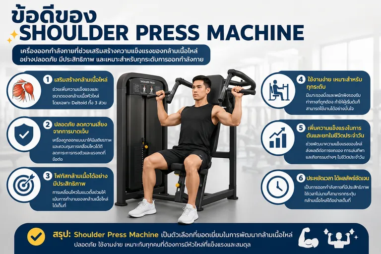 ข้อดีของ Shoulder Press Machine
