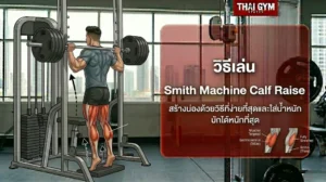วิธีเล่น Smith Machine Calf Raise สร้างน่องด้วยวิธีที่ง่ายที่สุดและใส่น้ำหนักได้หนักที่สุด