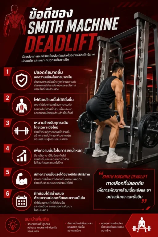 ข้อดีของ Smith Machine Deadlift
