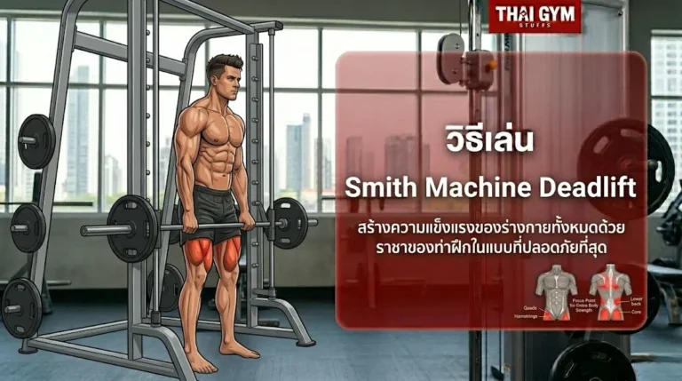วิธีเล่น Smith Machine Deadlift สร้างความแข็งแรงของร่างกายทั้งหมดด้วยราชาของท่าฝึกในแบบที่ปลอดภัยที่สุด