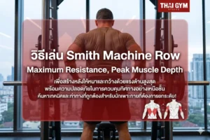 วิธีเล่น Smith Machine Row สร้างหลังให้หนาและกว้างด้วยท่าดึงที่ให้แรงต้านสูงสุดในแบบที่ปลอดภัยที่สุด