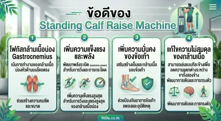 ข้อดีของ Standing Calf Raise Machine