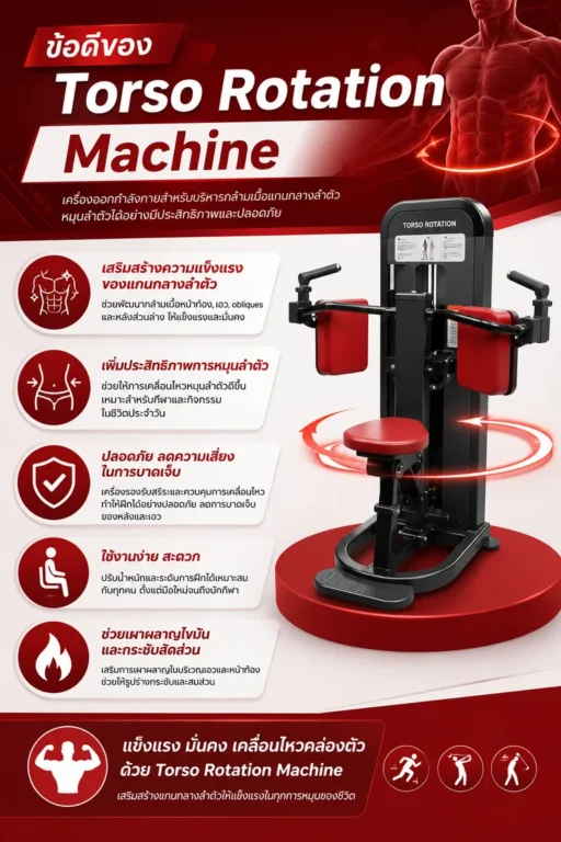 ข้อดีของ Torso Rotation Machine